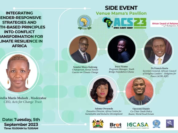 Integrating Gender-Responsive Strategies and Faith-based Principles into Conflict Transformation for Climate Resilience in Africa